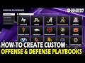 How to Create Custom Offense Defense Playbooks in College Football 27
