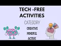 Tech-Free Activities Study Tips to Make Your Day Productive