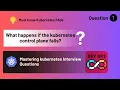 Kubernetes Interview Questions Series What happens if Kubernetes control plane fails Question 01