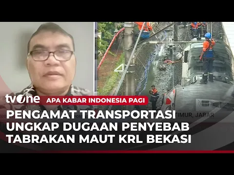 Pengamat Transportasi Sorot Dugaan Dua Penyebab Kecelakaan Kereta di Bekasi Timur