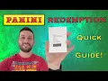 Panini Redemption Card Quick Guide Redeem your cards FAST
