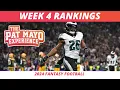 2024 Week 4 Fantasy Football Rankings By Position 2024 Week 4 NFL Injuries