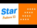 Printing Star Pattern in C Language Pattern 13