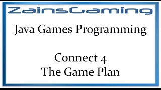 Java Games Programming Tut10 - Connect 4 Planning