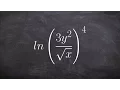 Expanding logarithmic expressions