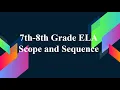 2020-2021 7th-8th ELA Scope and Sequence