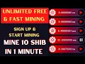Fast Shiba Inu cloud Miner 2022 Unlimited free mining