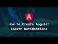 Toaster Alert Angular10 How to Create Angular Toaster Notifications