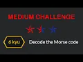 Lets code a Morse-Code decoder