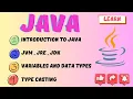 Java Programming for Beginners Introduction JVM JRE JDK Variables Type Casting