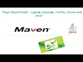 Page Object Model - Appium Selenium TestNG Maven with Java