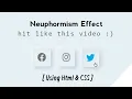 Neuphormism Depth Effect Using CSS CSS Neumorphism Button Hover Effects CSS3 Soft Button UI