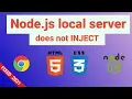 Node js local server css file doesn t inject Node js local server files does not sync