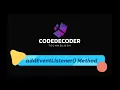 JavaScript addEventListener Method