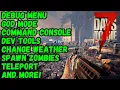 7 Days to Die Tutorial - Debug Menu God Mode Command Console Dev Tools Teleport Guide How To