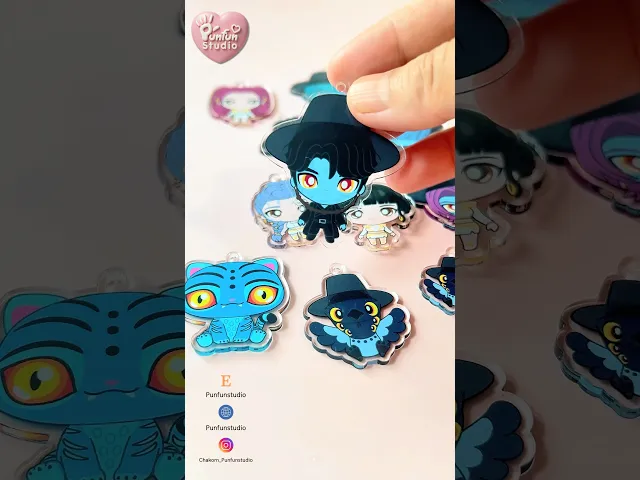 Kpop Demon Hunters AC 001-013 / Acrylic charm / Complete workpiece