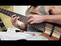 7 String Bass Guitar Riff | 2 Hand Bass Tapping