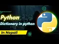 Dictionary in python