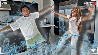 slippery floor prank on girlfriend hilarious 