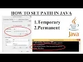 SET PATH IN JAVA TEMPORARY PERMANENT ENGLISH ELOCUTION VIREN TIWARI