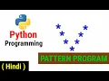 Python Pattern Programs Printing Stars in V Shape