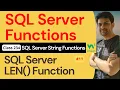 SQL Server Functions SQL Server String Functions - SQL Server LEN Function 234 W3Schools