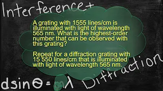 Physics Interference and Diffraction Problem Solver - Solving Diffraction Grating Problems 7