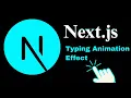 Create a Typing Animation in Next js Easy React Tutorial for Beginners