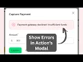 Filament Show Modal Action Errors in Callouts not Notifications