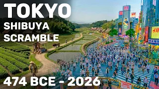 Evolution of Tokyo Fixed-Camera Timelapse 2 500 Years of Shibuya Crossing