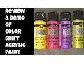 Color Shift Folk Art Paint Review Demo