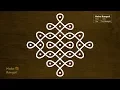 Download Lagu Sikku Kolam with 7x1 dots | Melika Muggulu | Rangoli with dots | Make Rangoli