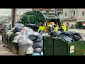 Garbage Truck VS A Massive Trash Mountain