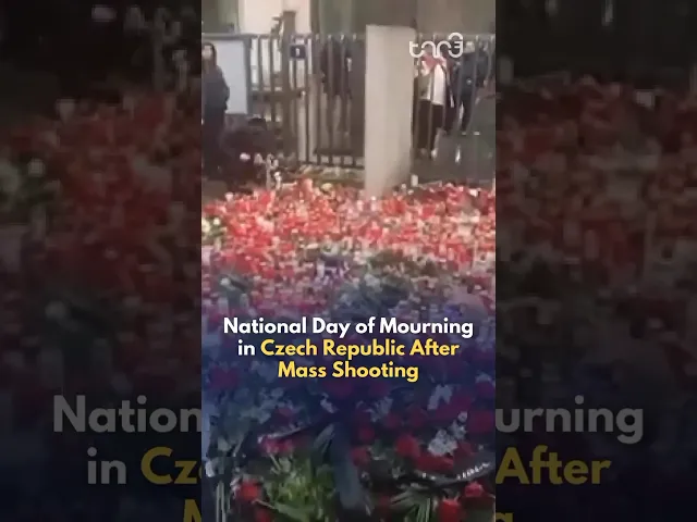 ⁣National day of mourning following the Thursday's largest mass shooting in its history in Czech Rep.