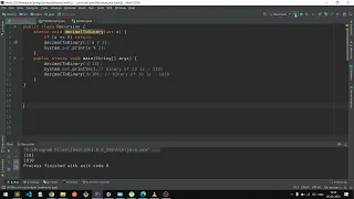 decimal to binary java program using recursion
