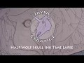 Wolf Skull - Ink Timelapse