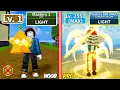Download Lagu Level 1 to Max Level as Noob Bacon using only Light Fruit | Full Gear Angel V4 with Zero Robux \u0026 F2P