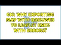 GIS Why exporting map with qgis2web to Leaflet ends with errors