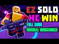 SOLO Hardcore Triumph with Normal Minigunner Full Guide TDS Tower Defense Simulator