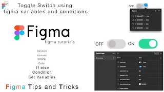 Toggle Switch using figma variables and conditions To use Boolean color and string variables