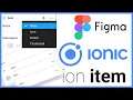 Ion Item Customization - Ionic 5 Figma Design System