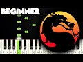 Download Lagu Mortal Kombat Theme | BEGINNER PIANO TUTORIAL + SHEET MUSIC by Betacustic