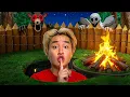 Download Lagu I Built a Secret Base to Survive 99 Nights in the Forest in REAL LIFE!