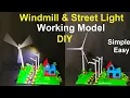 Download Lagu windmill (wind turbine) and street light  - eco friendly house working model |  howtofunda