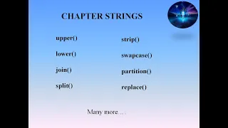 Chapter Strings in Python String Methods Basic to Advanced Everything you should know Tamil