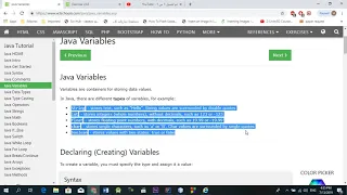 java Ep3 - variables data types