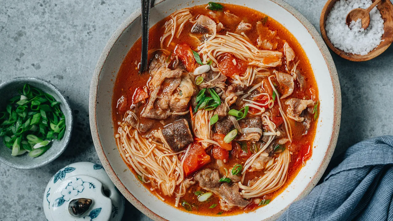 Chinese Tomato Beef Soup () Recipe