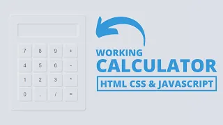 Working Calculator using HTML CSS Javascript Neumorphism UI Design