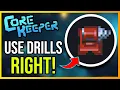 How to Use Drill Machine Core Keeper HUGE ORE FARM