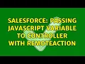 Salesforce Passing JavaScript Variable To Controller With RemoteAction